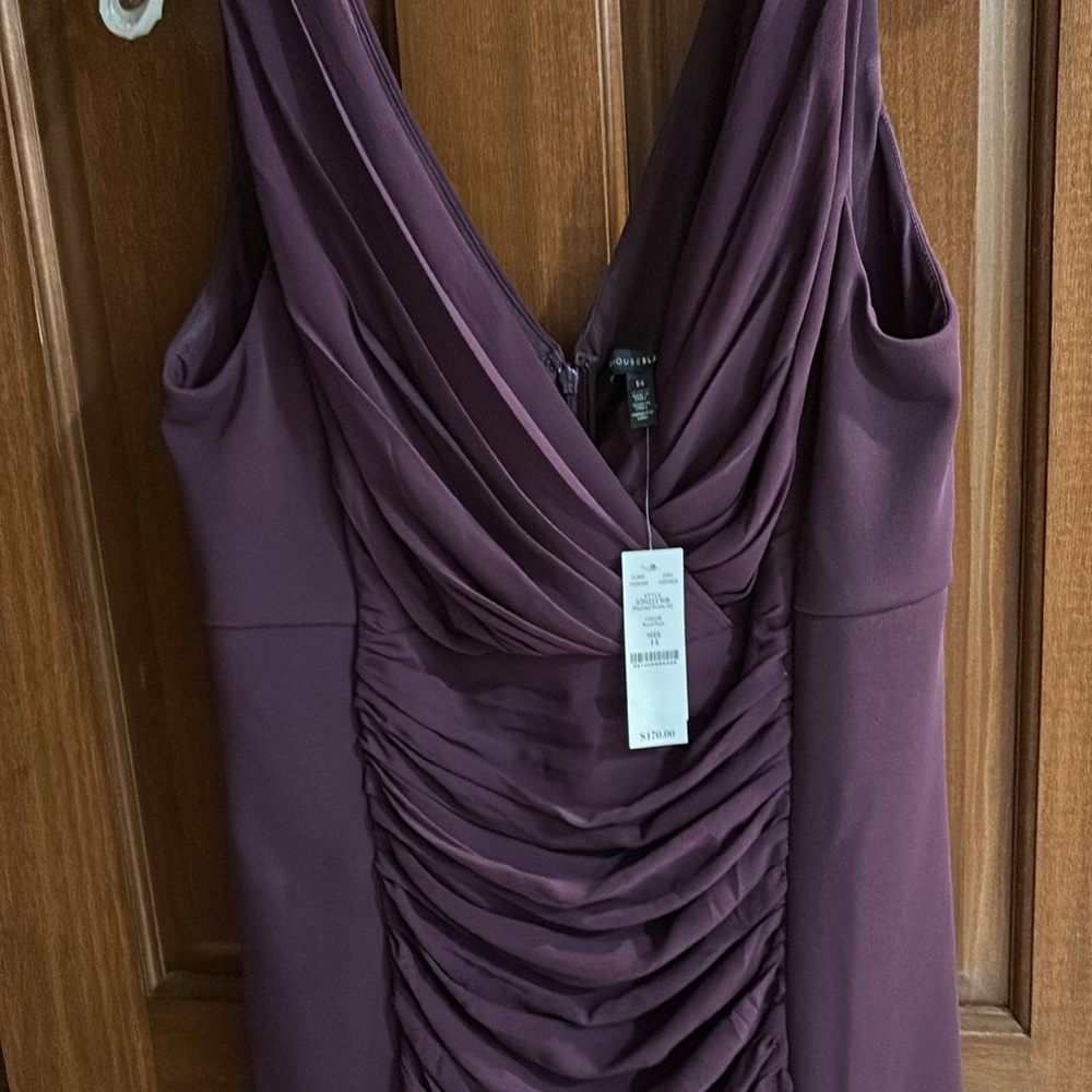 NWT White House Black Market Royal Plum Dress, Size 14